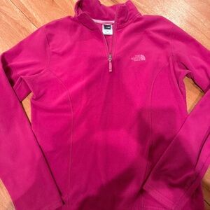 The North Face Fuchsia Half-Zip Top